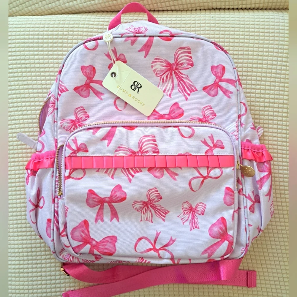 Pink Bow Kids Backpack